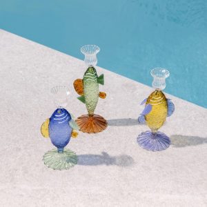 Kandelaar Vis Blauw