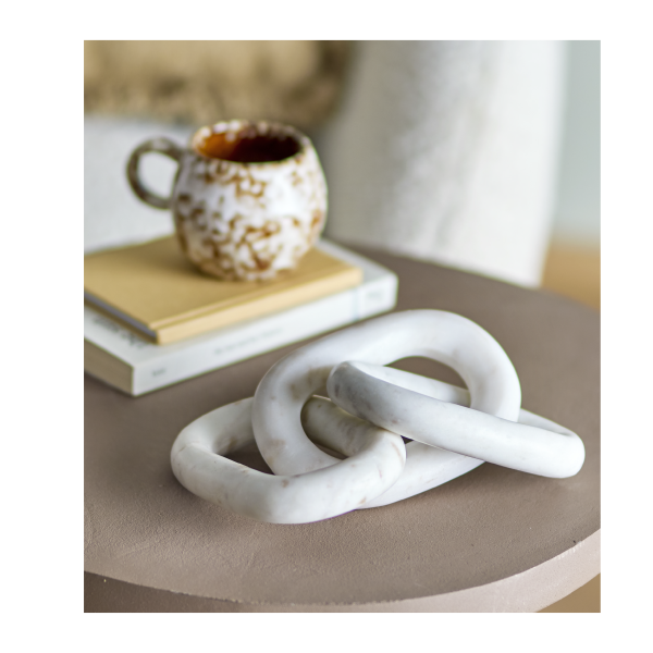 Deco Object / Wit marmer
