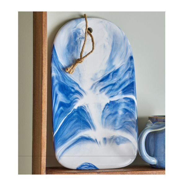 Serveer- snijplank blue surf