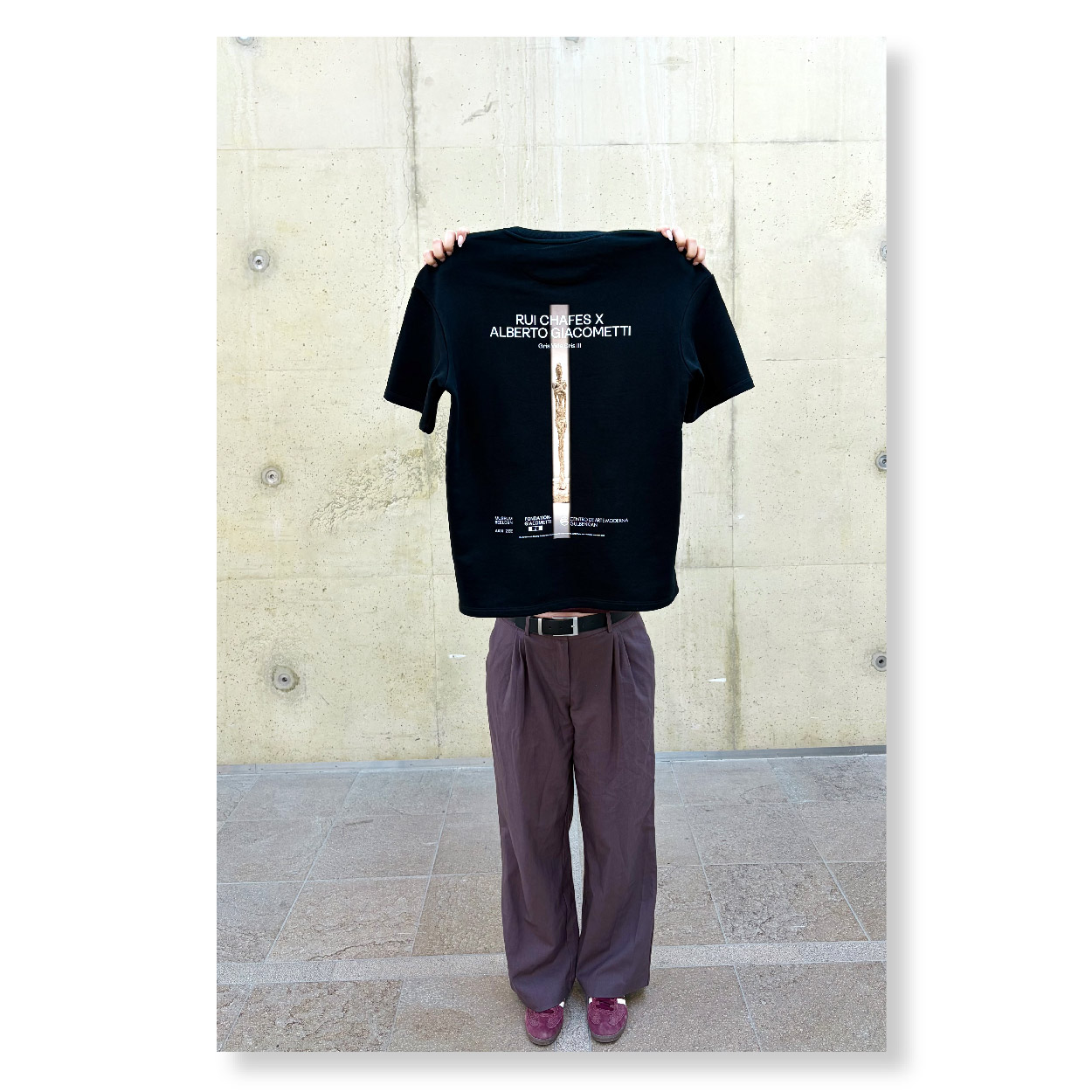 Exclusief T-shirt, Gris Vide Cris III Rui Chafes & Alberto Giacometti