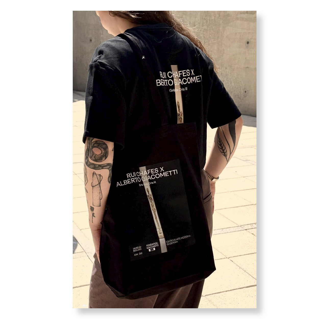 Exclusief T-shirt, Gris Vide Cris III Rui Chafes & Alberto Giacometti